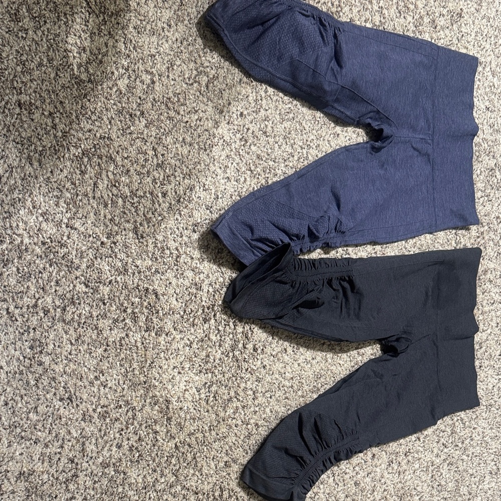 lululemon  Blue and Black Leggings